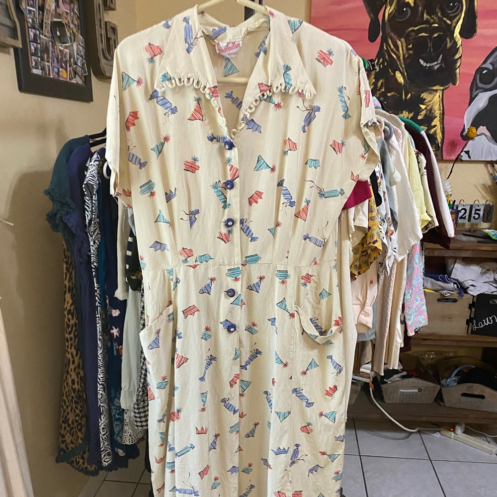 🔴SOLD🔴
 90s vintage dress  1940s style